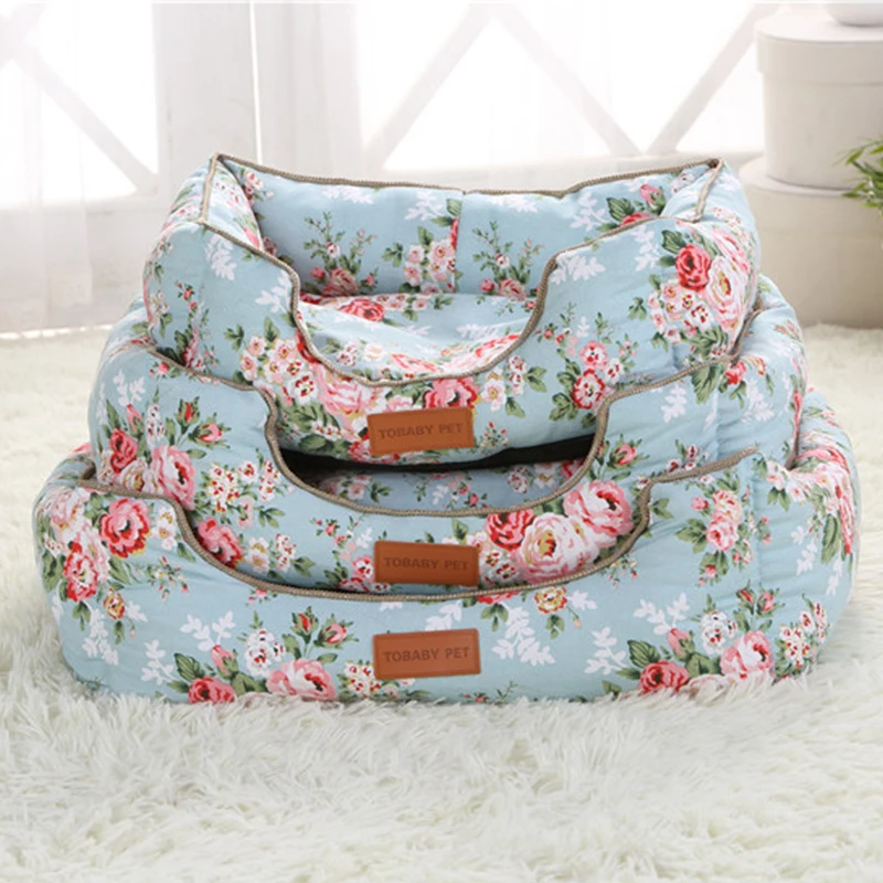 

2018 puppies pet bed for Padded Dog Bed Waterproof Washable Pet House Mat Soft Sofa Kennel Dogs Cats house beds for large dogs