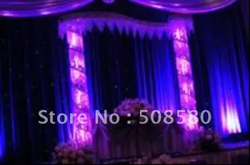 

New 4x9M RGBW SMD LED Star Curtain/ Fireproof Velour Cloth 360/480pcs+Controller 8CHS Sound&Auto&DMX