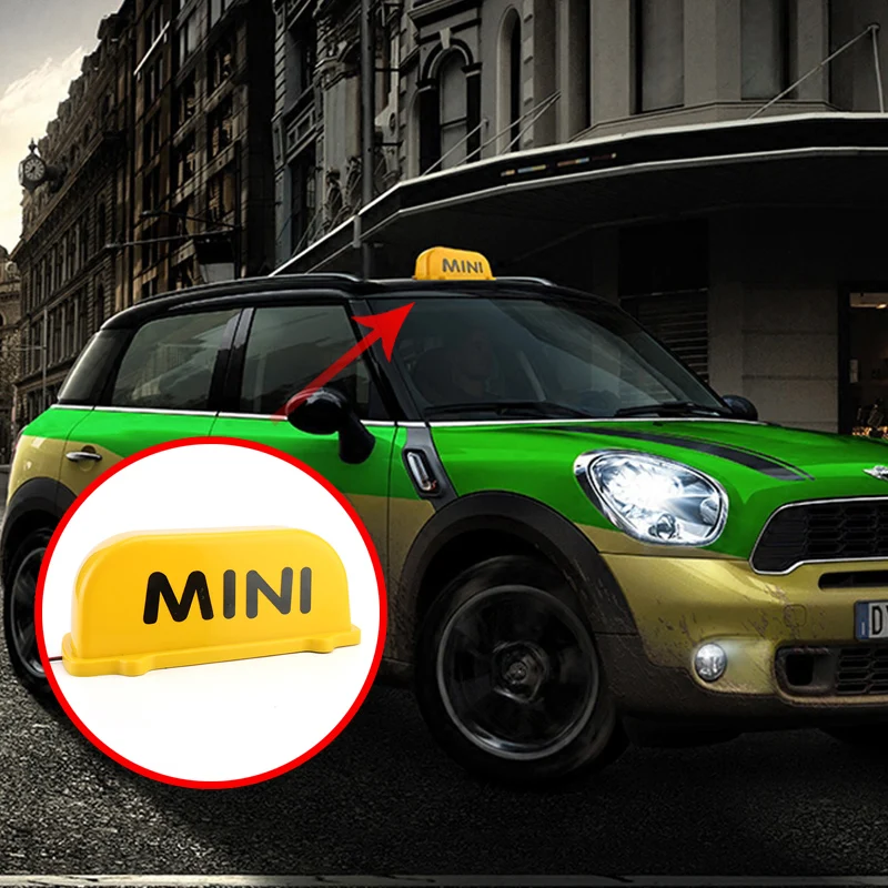 Магнит адсорбции такси верхний знак светильник для MINI COOPER F54 F55 F56 F60 R55 R56 R60 R61 внешние украшения аксессуары