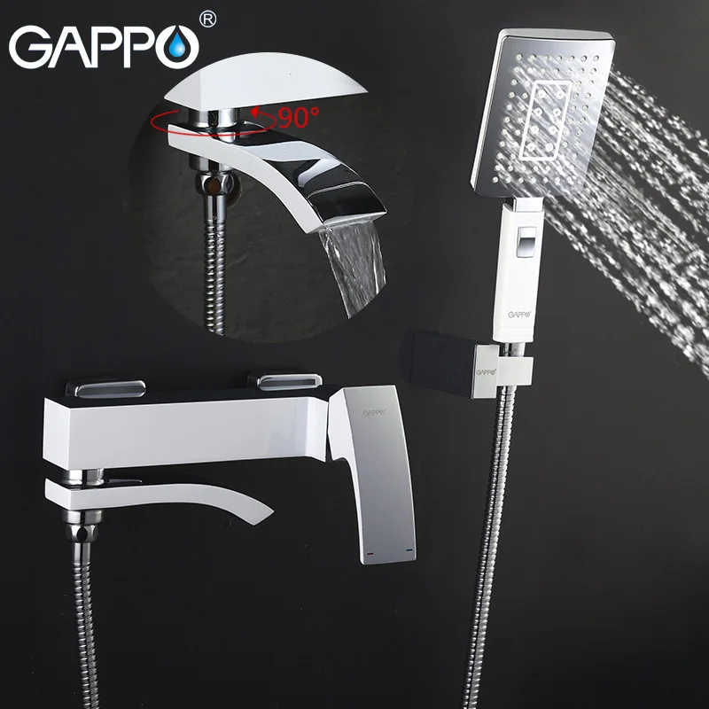 GAPPO смеситель для ванны, дождя, душа, кран для раковины в ванной, настенный кран для ванной, смеситель для ванны, смеситель для воды, кран для раковины, Душевая система
