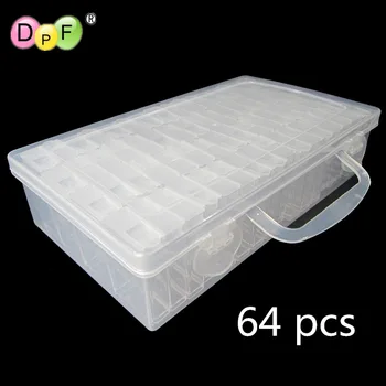 

New Diamond embroidery diamond painting tool Diamond transparent plastic storage box, jewelry Drill Storage Box Gift