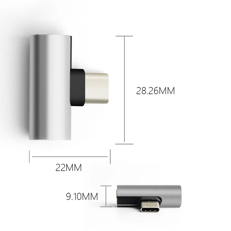 USB Type C to 3.5mm Typc C Aux 2 in 1 Headphone Adapter Dual Jack For Xiaomi Mi8 Mix 2 Huawei P20 Splitter Audio Converter Line