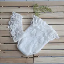 Мягкий белый кружевной комбинезон; Комплект для новорожденных; реквизит для фотосессии; трикотажный мохеровый комбинезон; кружевная юбка для маленьких девочек; боди для младенцев; подарок для душа