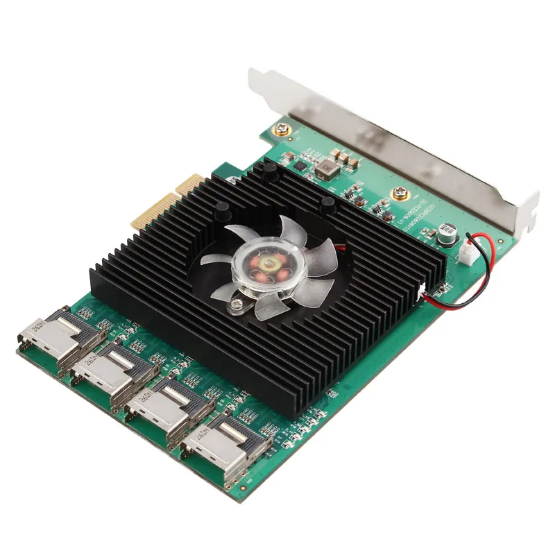 16 Ports SATA Card 6Gbps PCI Express Controller