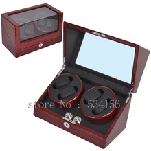 Free shipping wooden watch winder with high gloss piano paint, automatic watch winder organizer, 2016 new watch show jewelry box