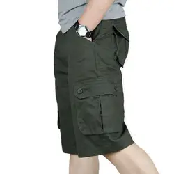 Новый Для мужчин мужские шорты большой Размеры Военный Тактические комбинезоны папа шорты Свободные Бриджи жира Повседневное Пляжные