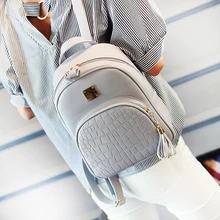 EnoPella font b women b font font b backpack b font leather school bags for teenager