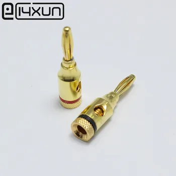 

EClyxun 20Pcs 4mm 24k Gold Musical Audio Speaker Cable Wire Banana Plug Connector Plated Musical Speaker Cable Wire Pin