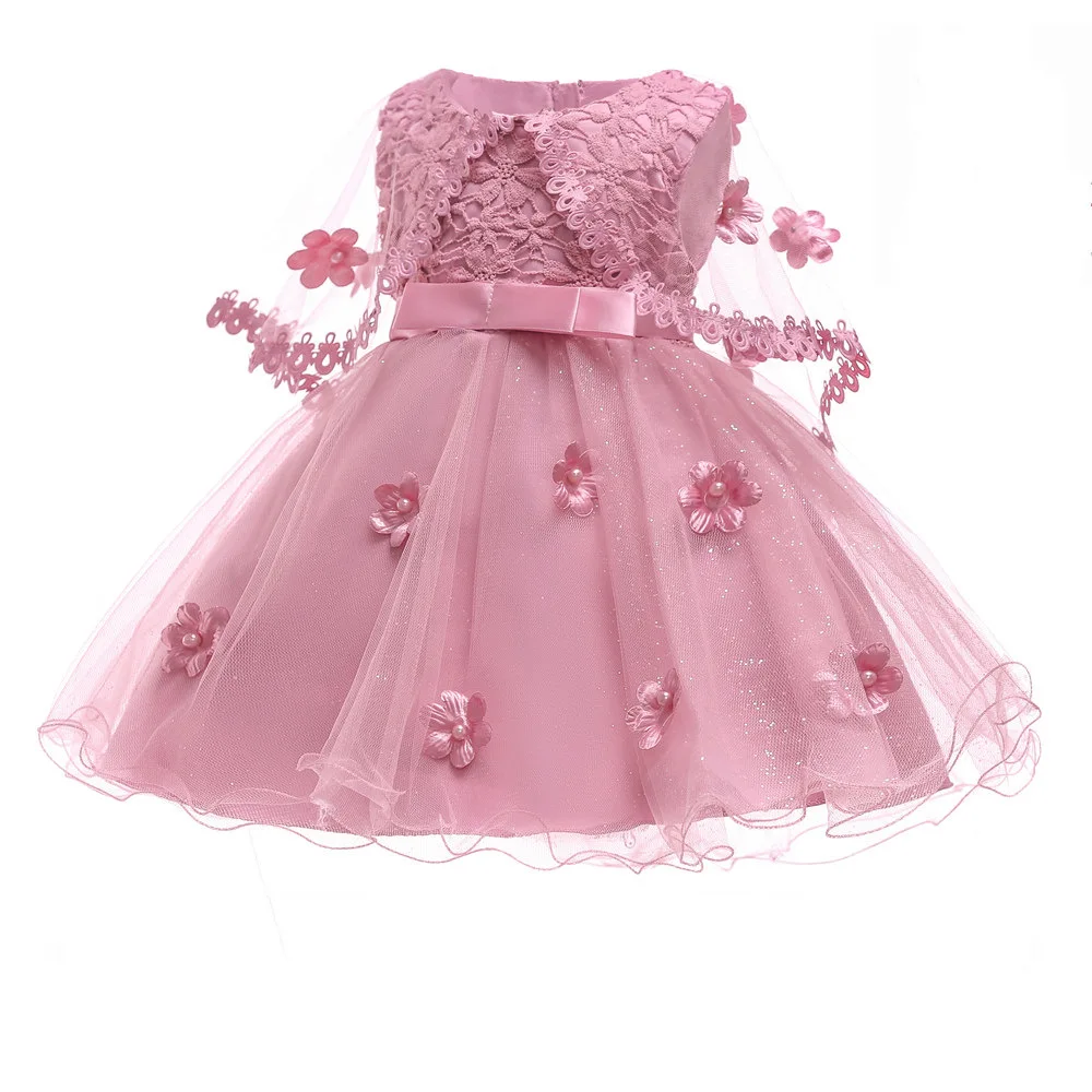 

Kids Dresses For Girls Lace Princess Girl Dress Toddler Girl Party Dress Baptism Infant 1 Year Birthday Gown for Baby 1-10 Years
