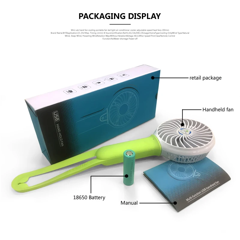 Rechargeable USB Fan Air Cooler Mini Operated Hand Held Protable No Battery RBB Rechargeable USB Fan Air Cooler Mini Operated Hand Held Protable No Battery RBB