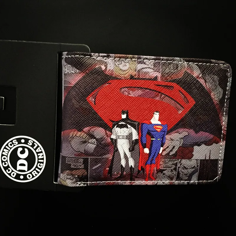 С принтом из мультфильма с короткими бумажник Chucky/Dragon Ball Z/Saw/наизнанку/кошелек громокошки с отделением для кредитных держатель для карт Для мужчин кошелек - Цвет: Super Bat man