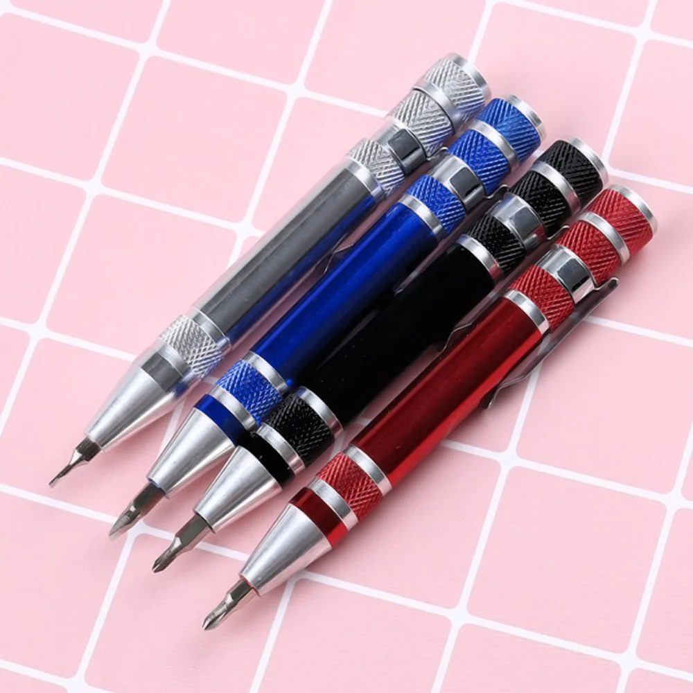 

8 in 1 Aluminum Precision Pen Style Multi-Tool Screw Driver Portable Screwdriver Set Repair Tools for Mobile Phone Hand Tool Set
