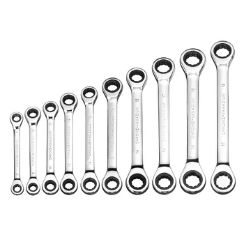 

Wrench Set Ratchets Double-head Hand Wrench Tool Kit Reversible Ratchet Set Lug Nut Socket Spanner Wrench Tool Car Repair Tools