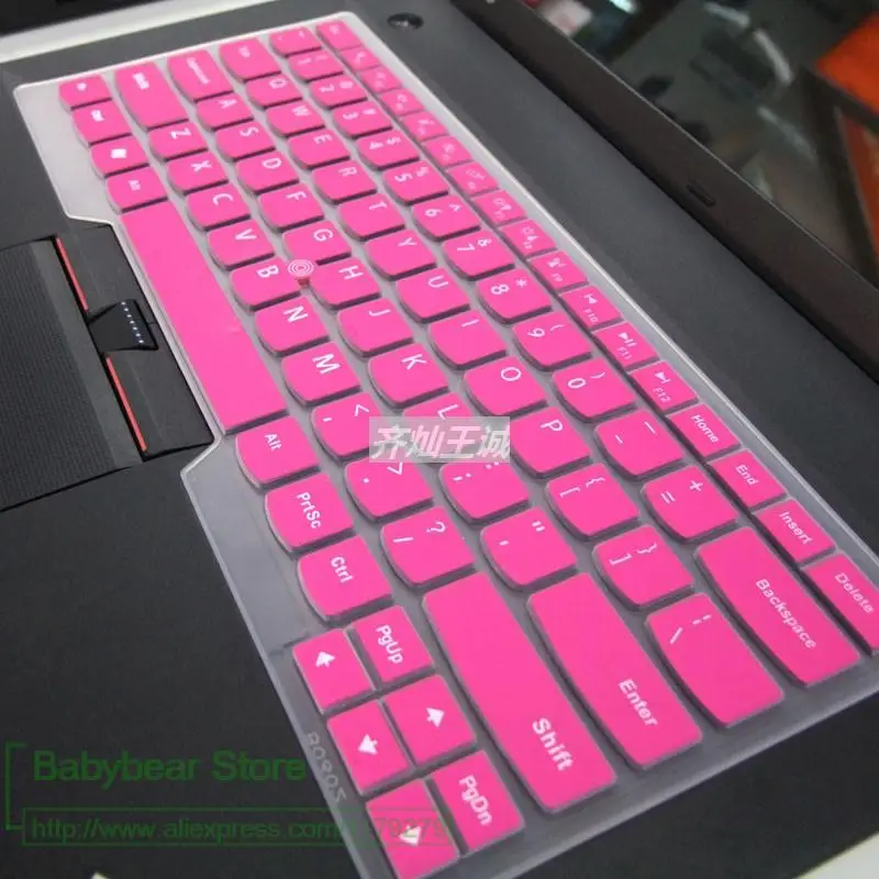 Силиконовая клавиатура защитная крышка для Lenovo, IBM E435 E431 E330 T430 T440 T450 X230 L330 T430U E440 E450 E470 E475 E480 E490 - Цвет: rose