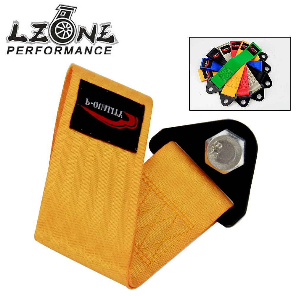 LZONE-حبل قطر سباق سيارة العالمي العين السحب حزام الوفير مقطورة عالية القوة النايلون مقطورة سحب الحبال JR-TR81