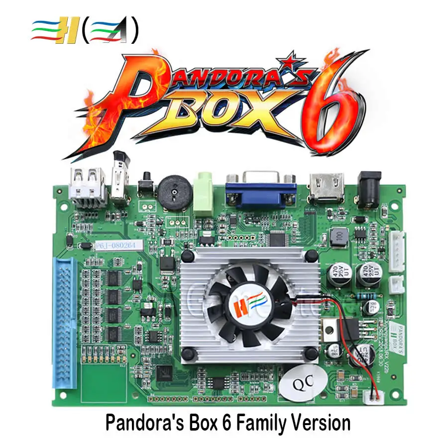 Оригинальная семейная материнская плата Pandora Box 6 1300 в 1 может добавить 3000 игр