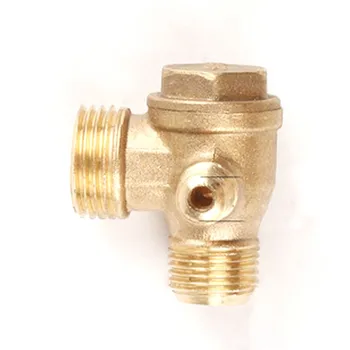 

Air Compressor 3 Ports Brass Male Threaded Check Valve Connector Tool Accessory