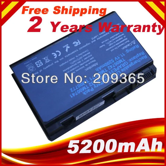 Аккумулятор для ноутбука Acer Extensa 5430 5610 5610G 5620 5620G 5620Z Series 5630 5630EZ 5630G 5630Z 5630ZG 5635 7220 7620