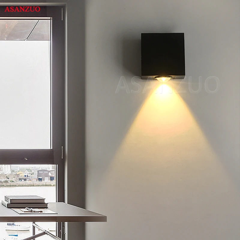  1W 3W led wall lamp square led spot light aluminm modern home decoration light for bedroom dinning  - 33010308250