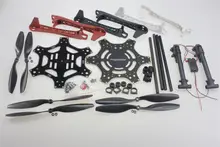 F550 Frame Kit + Retractable Landing Gear Skid Upgrade PCB Centre Board + Props for FPV F550 Hexacopter RC Drone F10059-C