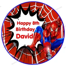 EdibleSpiderman бумага для торта Topper 1 шт 8 &quotПечать Вафли бумажная