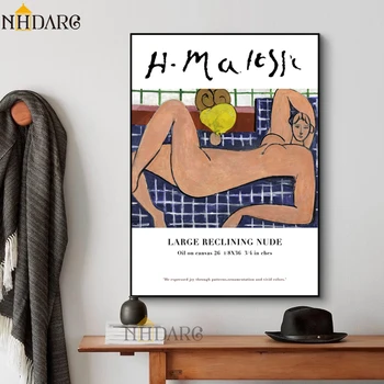 

NHDARC Canvas Printings Poster and Painting Wall Art Renaissance Large Reclining Nude Home Decoration For Living Room ARC00805