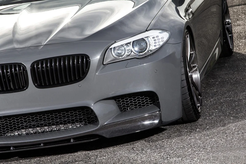 V Стиль углеродного волокна передний спойлер Подходит для BMW 5-Series F10 M5