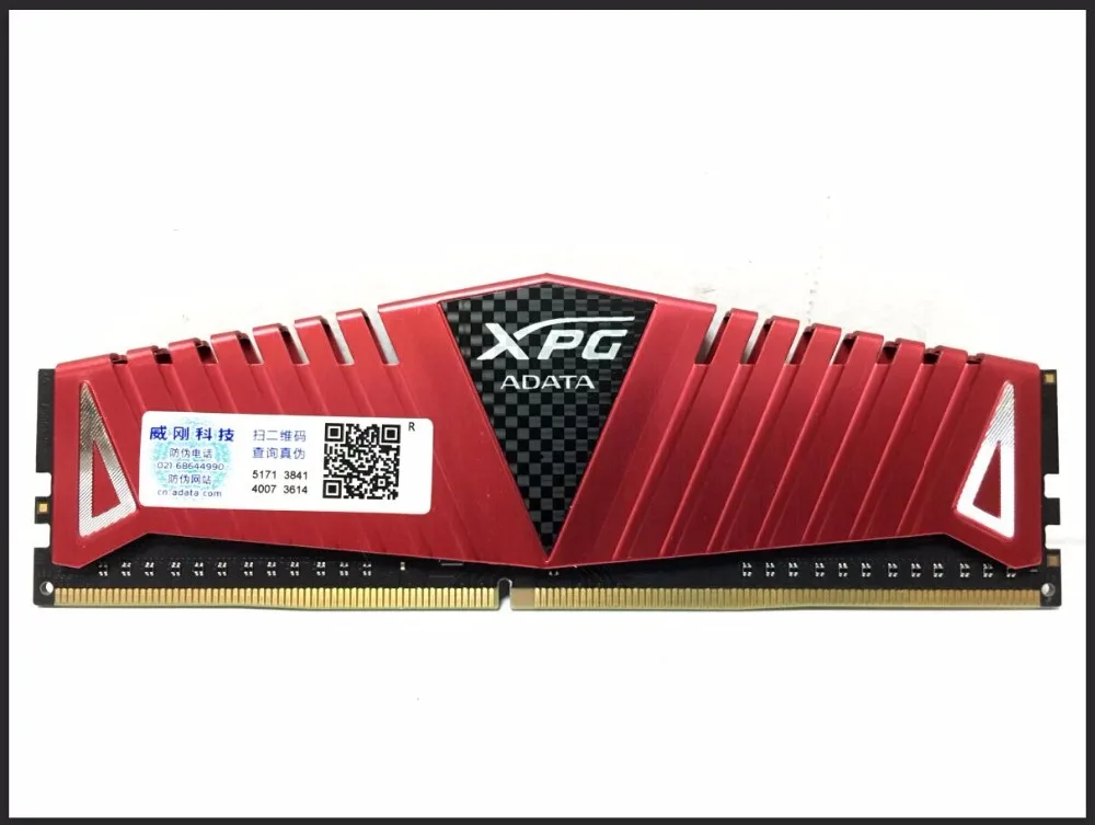 Cena ADATA XPG Z1 PC4 8GB 16GB DDR4 3000 3200 2666 MHz PC pamięci Ram DIMM 288 pin pulpit Ram wewnętrzna pamięć Ram 3000MHZ 3200MHZ