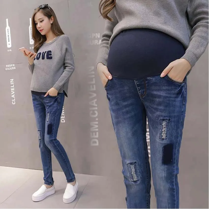 how to wear jeans in pregnancy