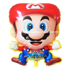 10 шт./лот Красный Супер Марио шар классические игрушки Mario Bros воздушных шаров для день рождения украшения гелием надувные игрушки Globos