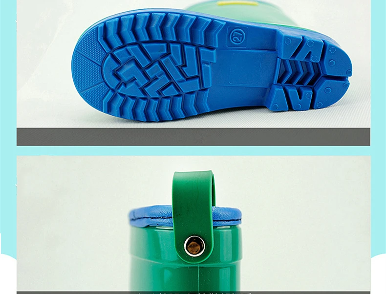 Брендовые летние детские резиновые сапоги противоскольжения мальчиков и девочек Водонепроницаемый ПВХ дождь обувь милые детские, для малышей для дождя обувь загрузки размер 23-35
