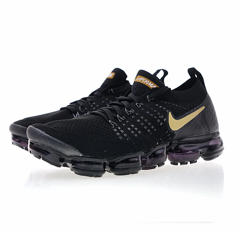 Original Authentic Nike Air Vapormax Flyknit 2 Mens Running Shoes Sneakers Sport Outdoor Designer Footwear 2019 New 942842-009