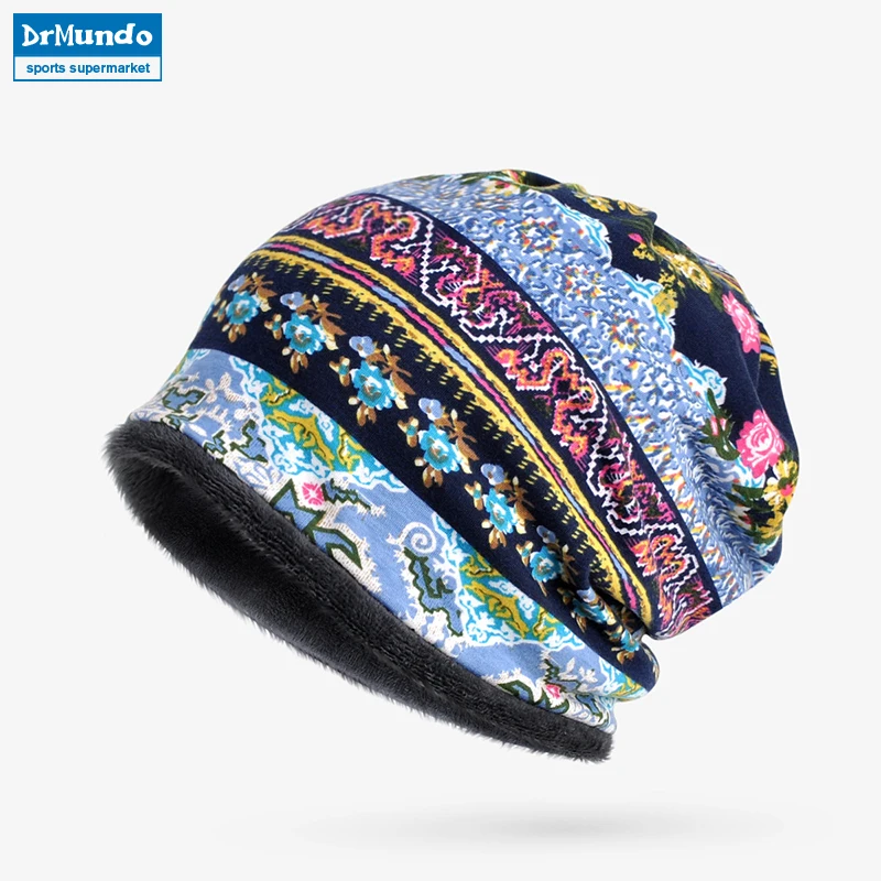 

Men Ski Face Brown Mask Winter Fleece Beanie Hats Warm Print Velvet Outdoor Cycling Snow Bibs Cap Women Bonnet Hat Mask Scarf