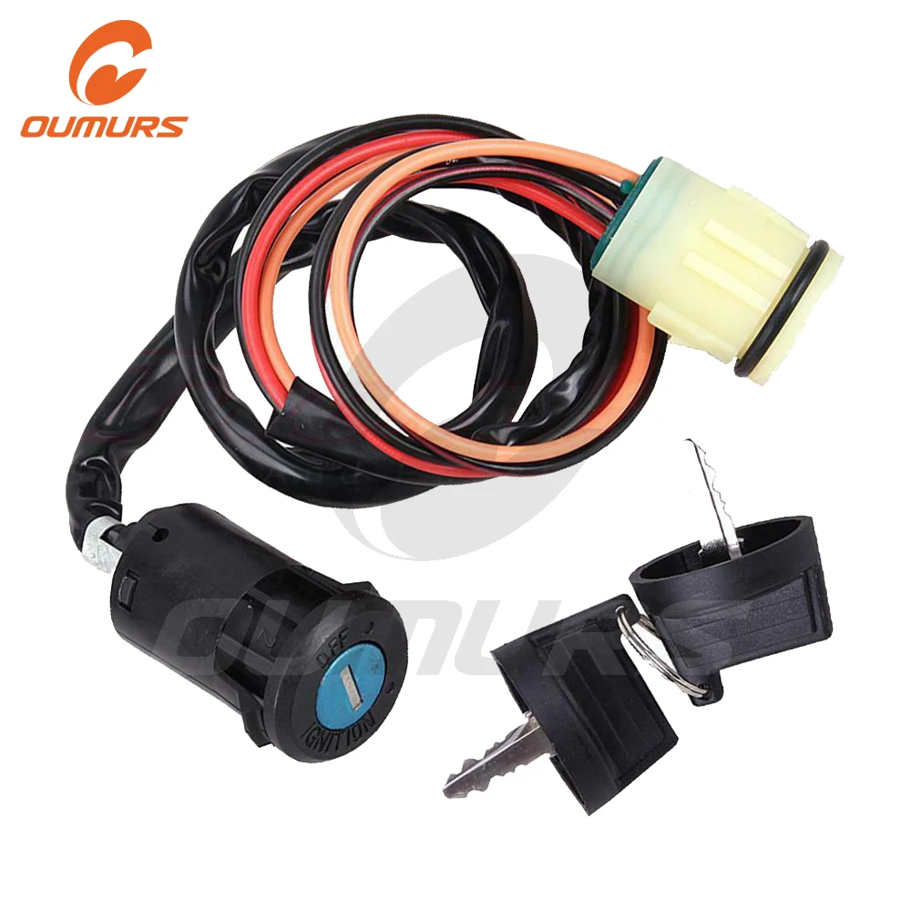 

OUMURS Motorcycle Ignition Key Switch For Honda ATV Foreman TRX450FE ES 2002 2003 2004 Rancher TRX420 2007 2014 Replace 35100