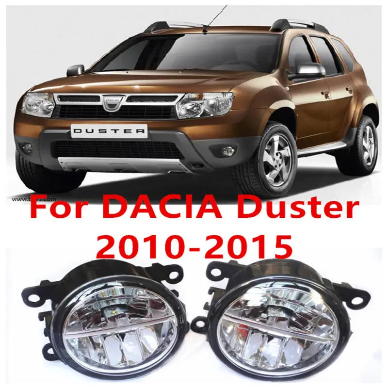 

For DACIA Duster Closed Off-Road Vehicle 2010-2015 Fog Lamps LED Car Styling 10W Yellow White 2016 new lights DRL