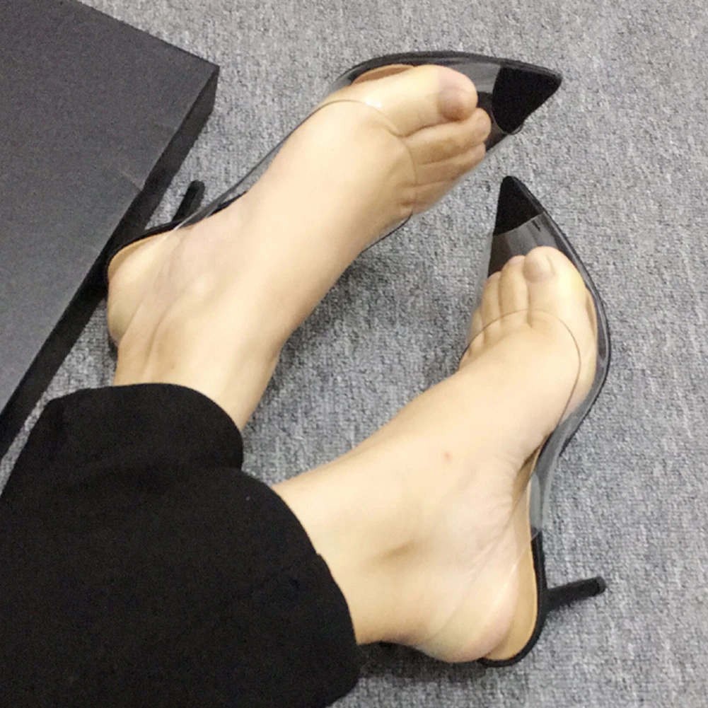 

DoraTasia luxury PVC Women Shoes Big Size 34-45 Sweet Fashion Bow High Heels Party Summer Sandals Shoes Woman