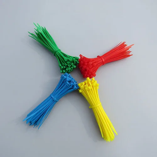 100pcs weiß Network Nylon Plastik Kabel Draht Zip Tie Kord Strap 