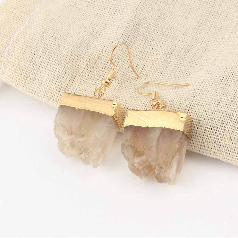 Dayoff Boho Pink Green Handmade Earings For Women Jewelry Unique Resin Irregular Big Earing Mountain Drop Earrings E168 - Image 6