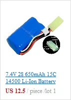 7,4 V 2S 1500mAh 15C литий-ионный аккумулятор SM-3P разъем для радиоуправляемой модели багги автомобиль грузовик Truggy катер