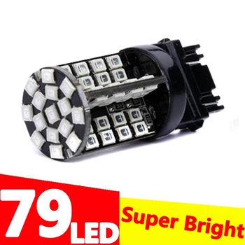 

T25 3157 P27/7W 79 smd LED car Lights motor daytime running light Turn Signal 3156 3057 3456 3757 RED YELLOW AMBER WHITE DC 12V