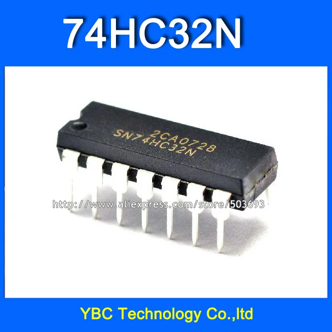 Free Shipping 50pcs/lot DIP 74HC32N 74HC32 SN74HC32 Logic Gates and