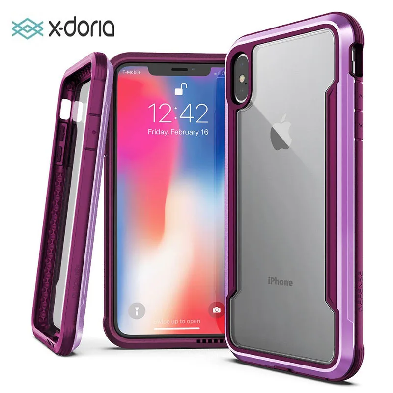 Защитный чехол X Doria для iPhone XR XS Max алюминиевый защитный в стиле милитари