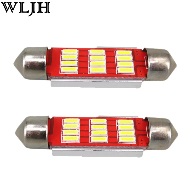 2x LED Light Bulb 4014 SMD LED 36mm C5W Registration Number License Plate Light FOR FORD Focus 2