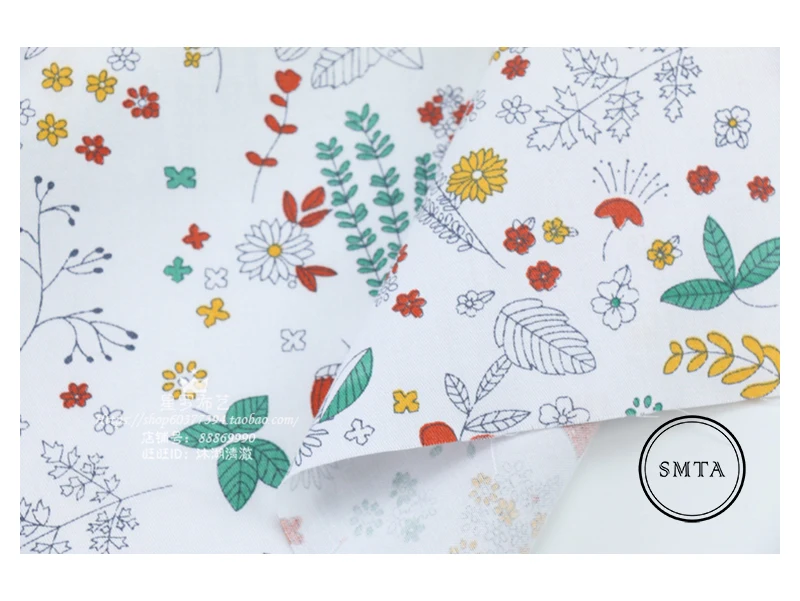 SMTA/хлопковая ткань; Лоскутная Ткань; одежда для мебели; детская одежда с рисунком пони; 50*160 см; D20
