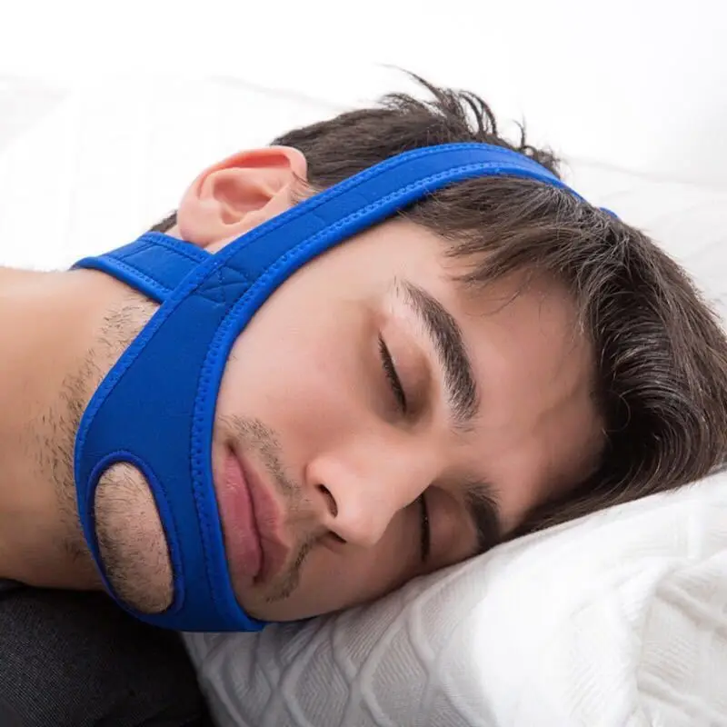 

New Neoprene Anti Snore Stop Snoring Chin Strap Belt Anti Apnea Jaw Solution Sleep Support Apnea Belt Sleeping Care Tools