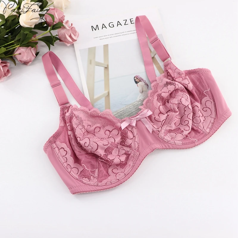  PariFairy Thin Cup Full Coverage Unlined Bra Floral Sheer Perspective Lace Sexy Summer Underwear Ad