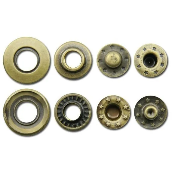 20mm antique brass color metal snap button fish eye snap button 40