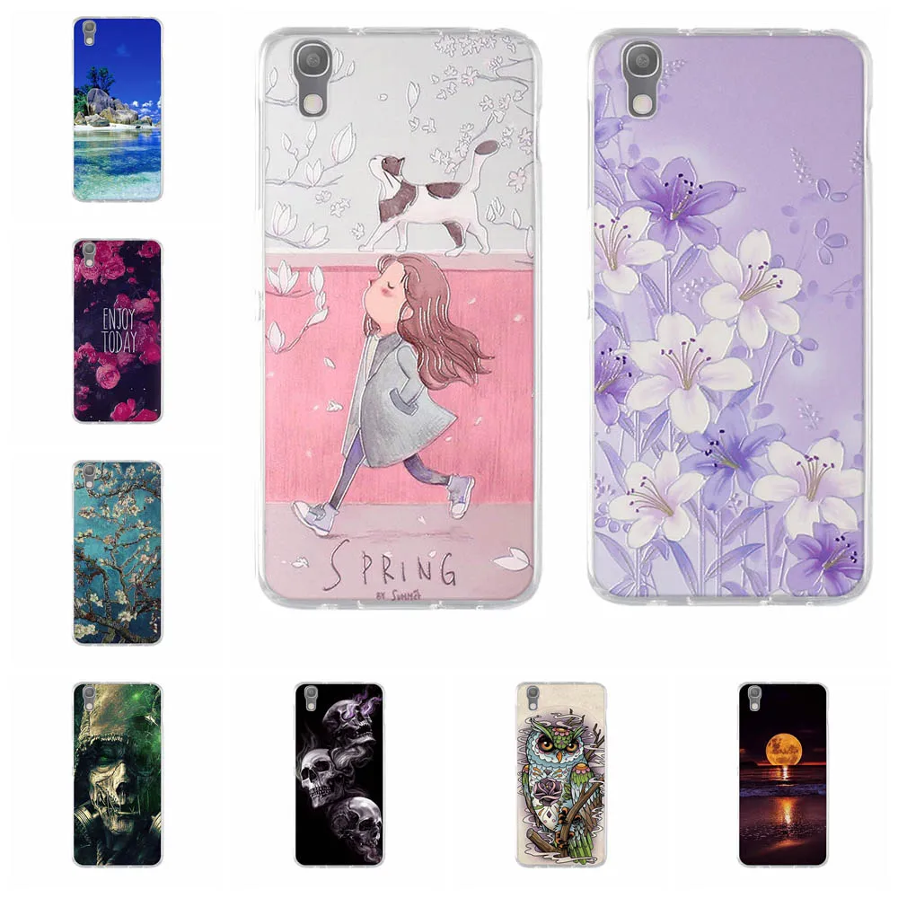 

For Alcatel Idol 4 Phone Case Soft TPU For Alcatel Idol 4 6055 6055B 6055H 6055Y 6055K Cover Sea Pattern For alcatel Idol 4 Capa
