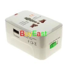 Универсальный адаптер для путешествий адаптер со встроенным USB Зарядное устройство 5 V 1A Выход conver AU/США/ЕС/Великобритания/Китай/Япония. во всем мире