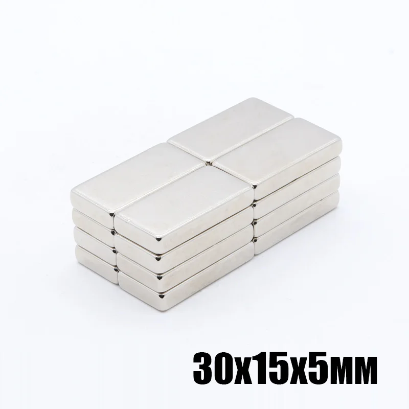20 шт. 30x15x5 мм N35 прямоугольный магнит супер сильный Неодимовый Магнит 30*15*5 мм неодимовый магнит мощные магнитные магниты